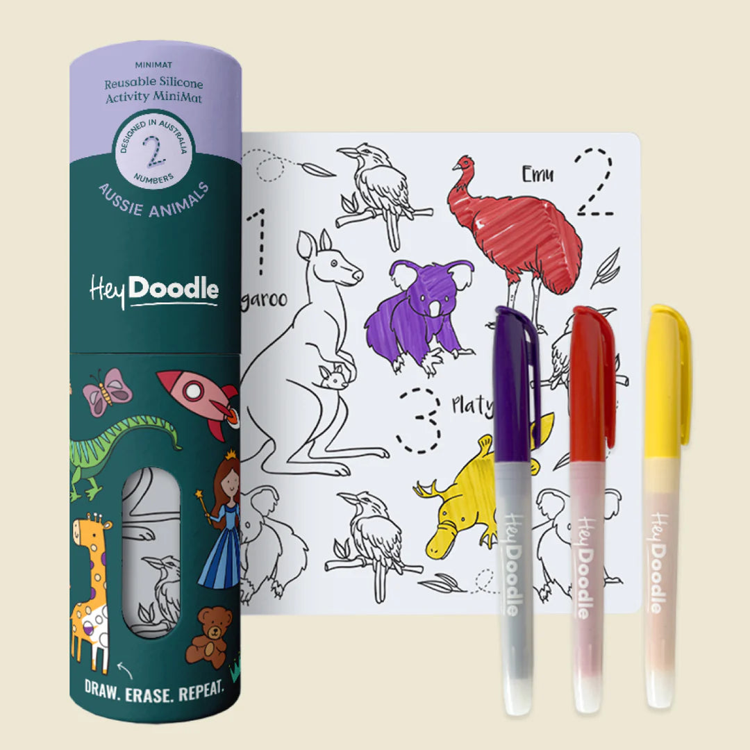 Hey Doodle - Colouring Mats Mini - The Ivy Room Adelaide