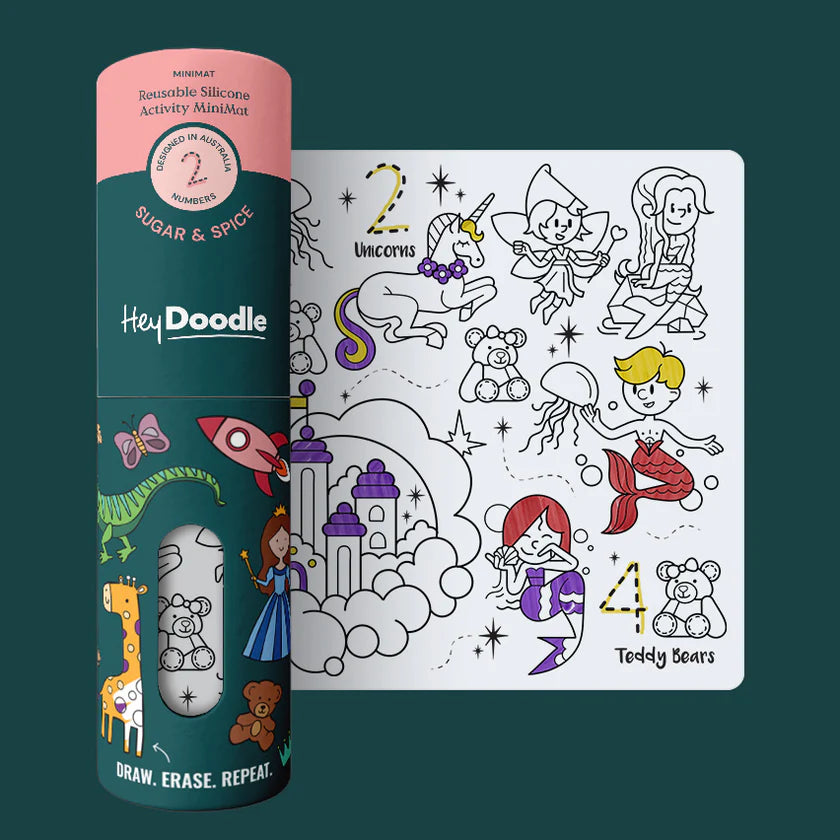 Hey Doodle Colouring Mats - Mini