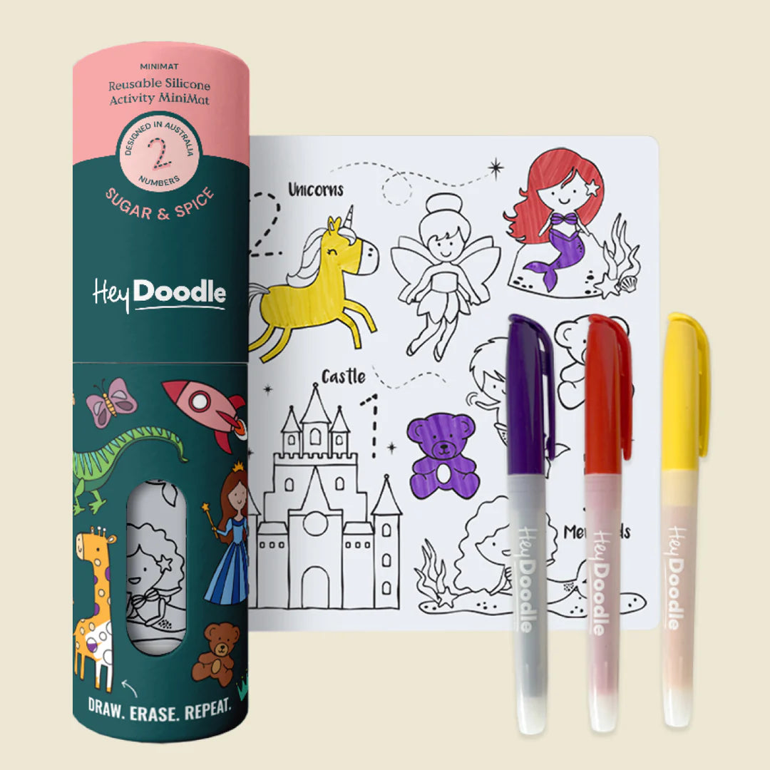 Hey Doodle - Colouring Mats Mini - The Ivy Room Adelaide