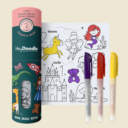Hey Doodle - Colouring Mats Mini - The Ivy Room Adelaide