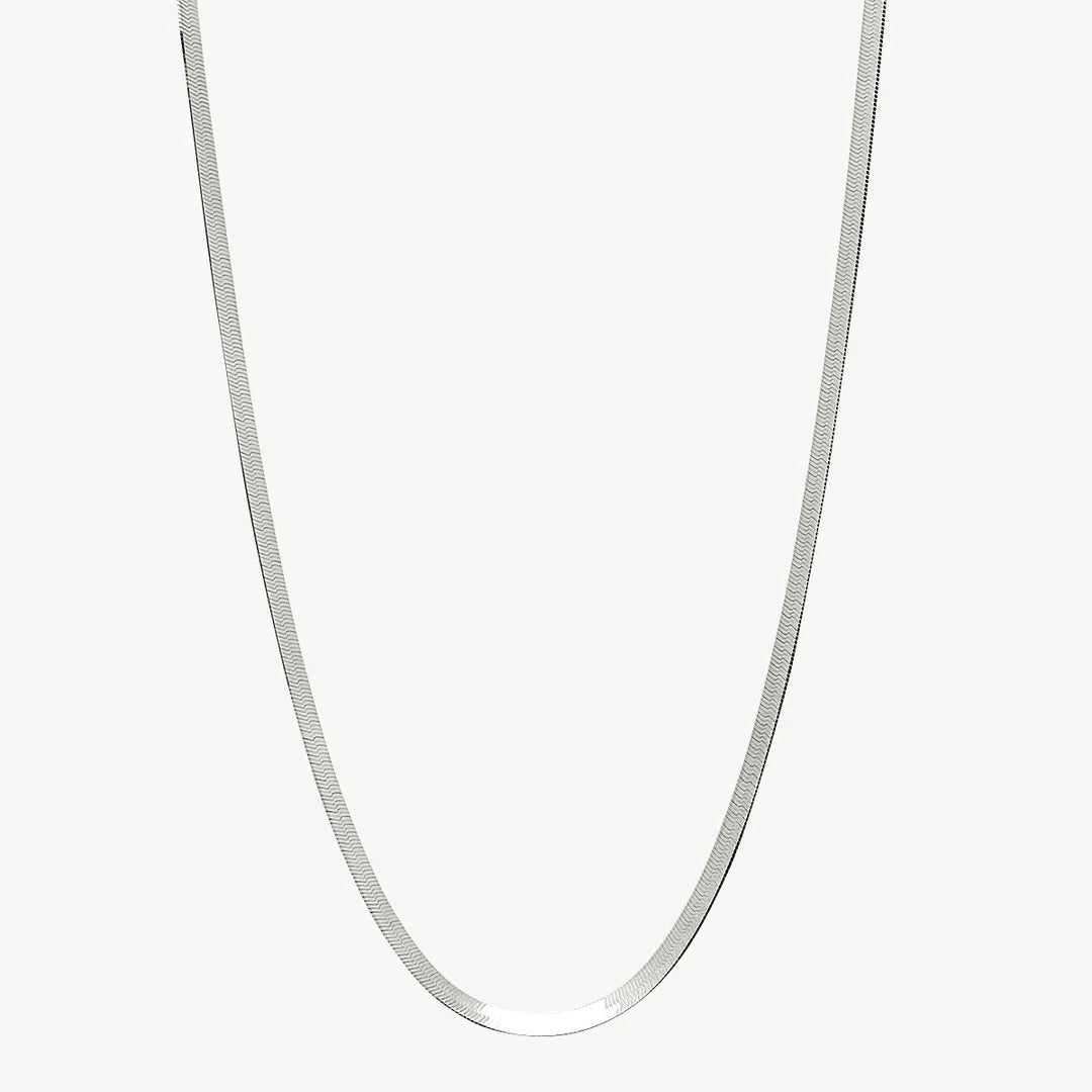 Najo - Herringbone Necklace Silver