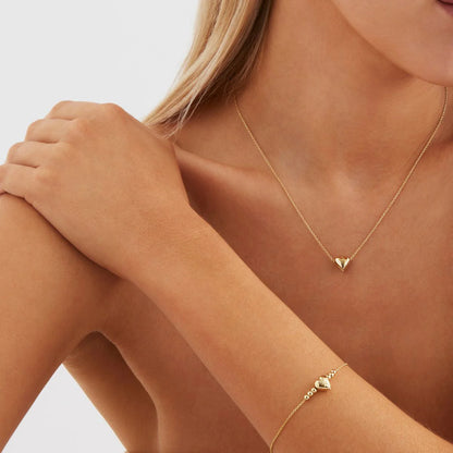Najo - Amore Charm Necklace Gold - The Ivy Room Adelaide
