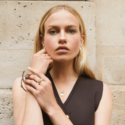 Najo - Labyrinthe Two-Tone Pendant Necklace