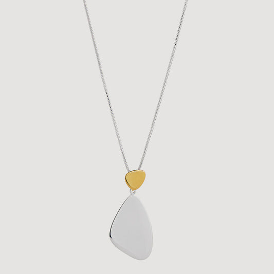 Najo - Papillon Two-Tone Pendant Necklace