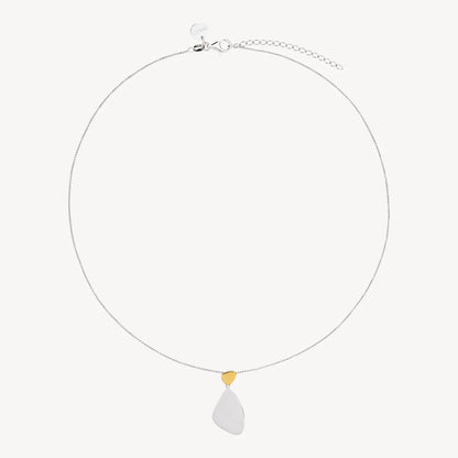 Najo - Papillon Two-Tone Pendant Necklace