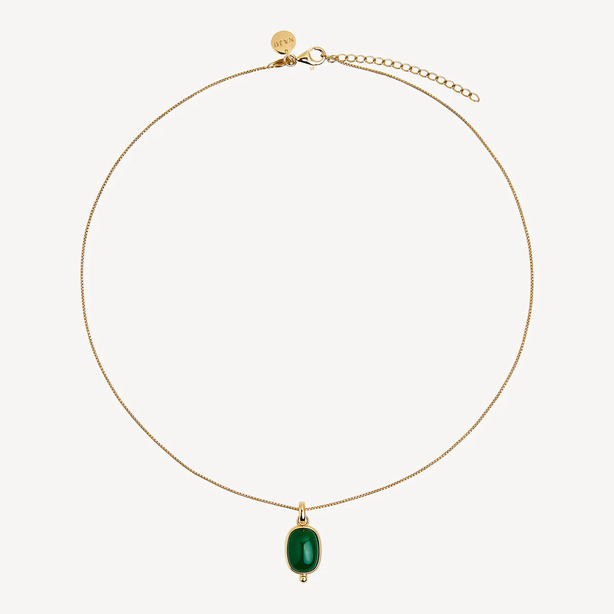 Najo - Fleur Green Onyx Pendant Necklace