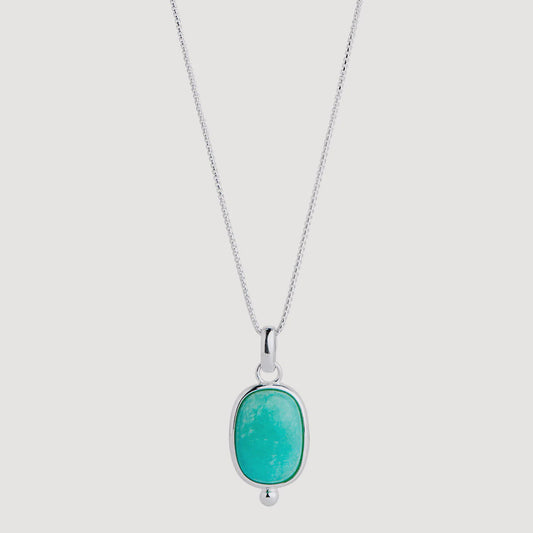 Najo - Fleur Amazonite Pendant Necklace