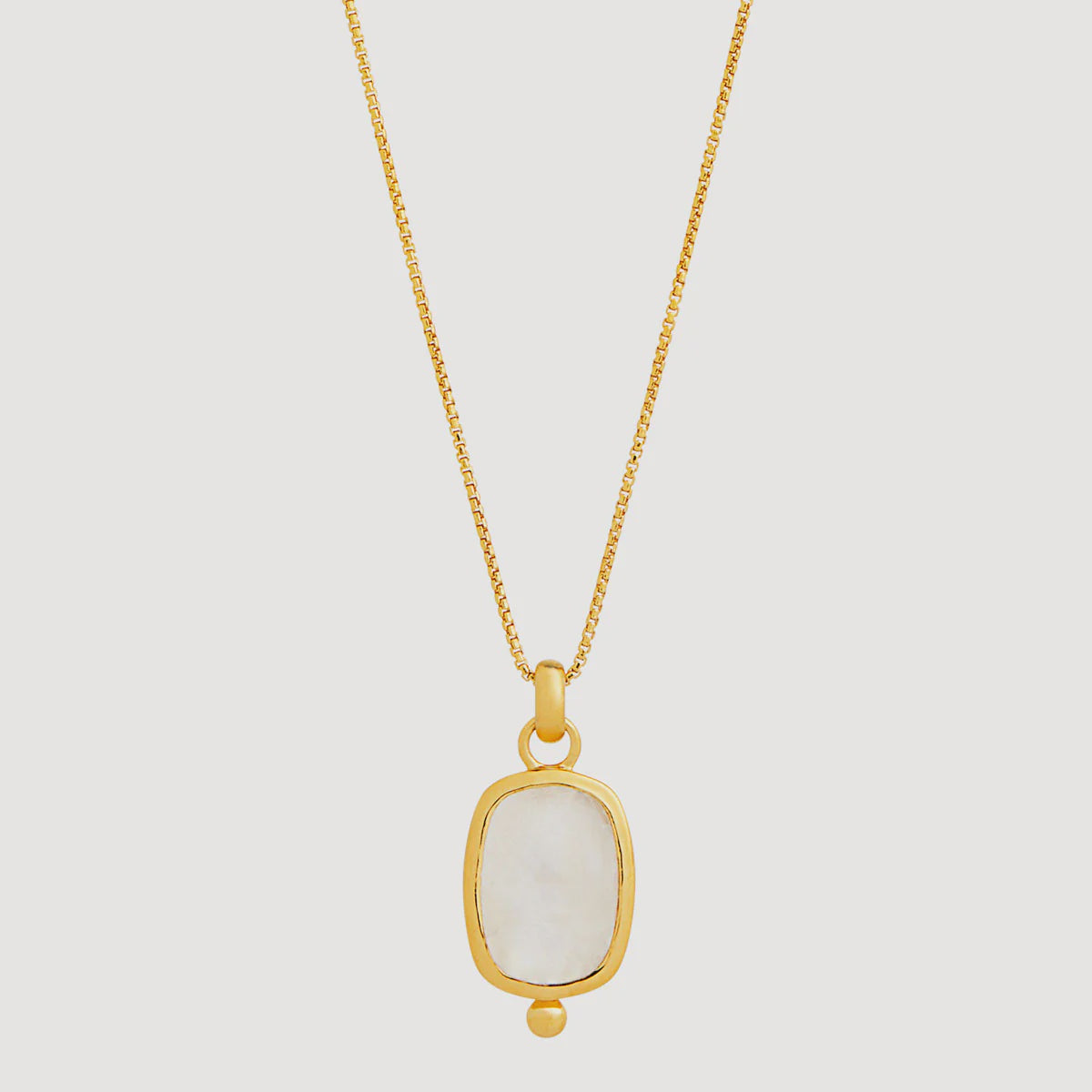 Najo - Fleur Rainbow Moonstone Pendant Necklace