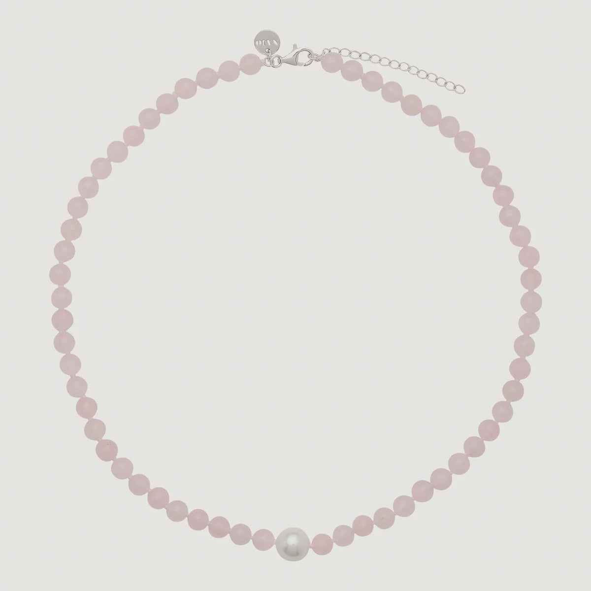 Najo - Sunset Rose Quartz & Pearl Necklace