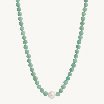 Najo - Sunset Amazonite & Pearl Necklace