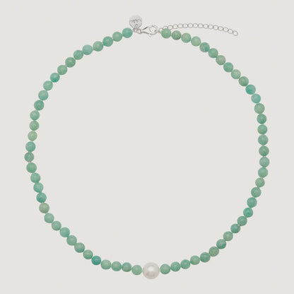 Najo - Sunset Amazonite & Pearl Necklace