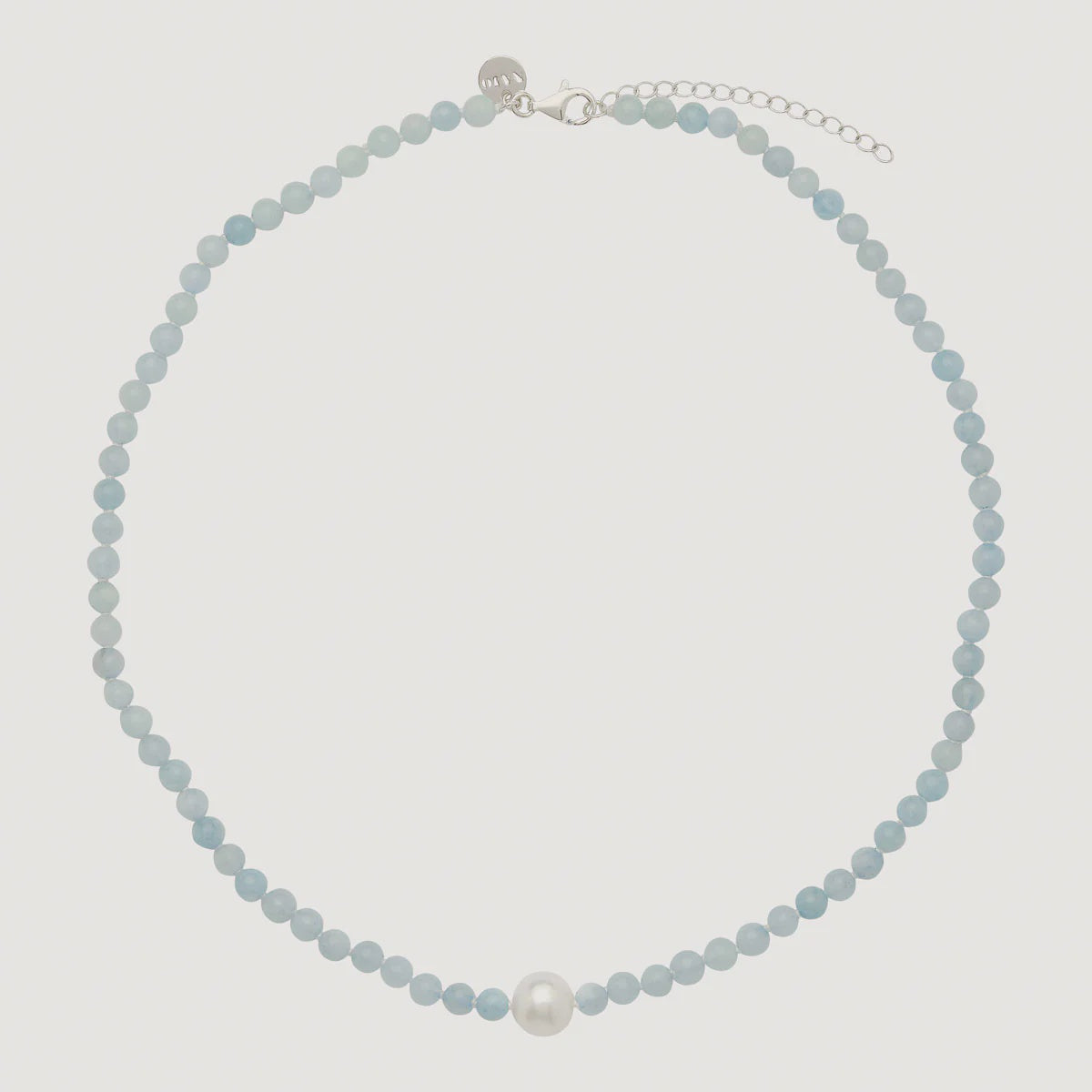Najo - Sunset Aquamarine & Pearl Necklace
