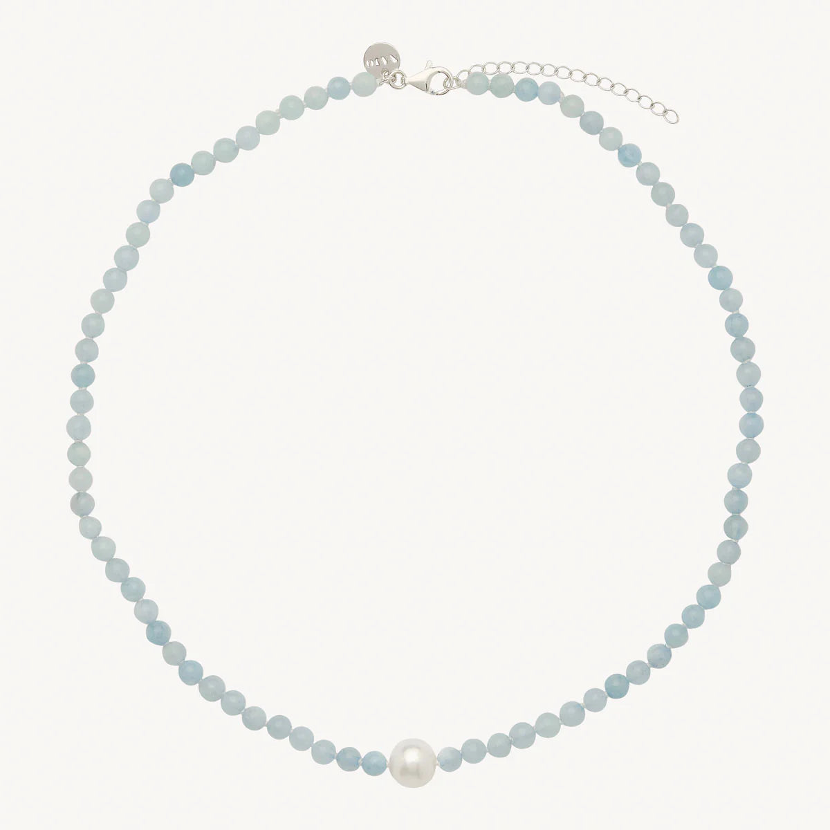 Najo - Sunset Aquamarine & Pearl Necklace