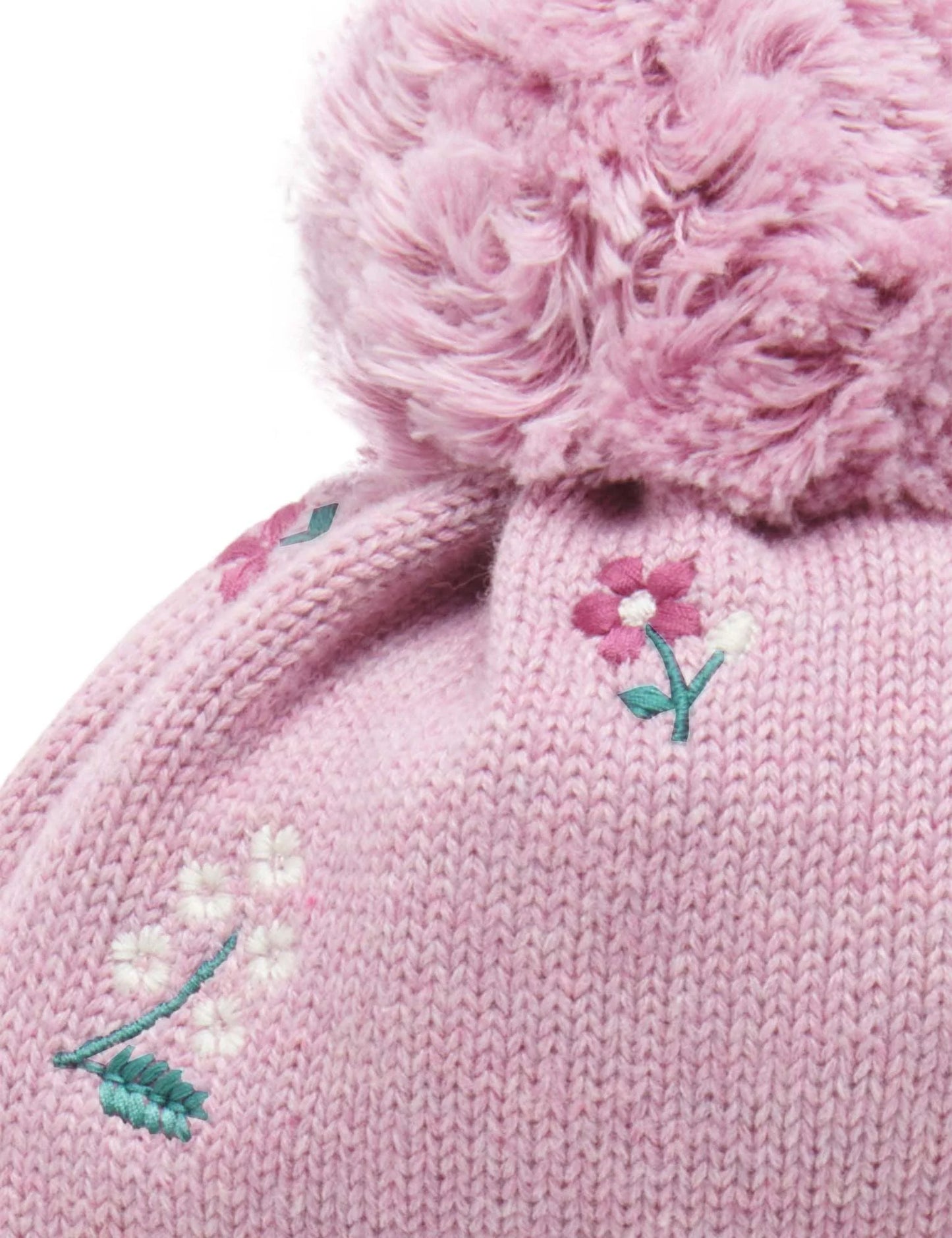 Purebaby - Embroidered Beanie Posie Floral