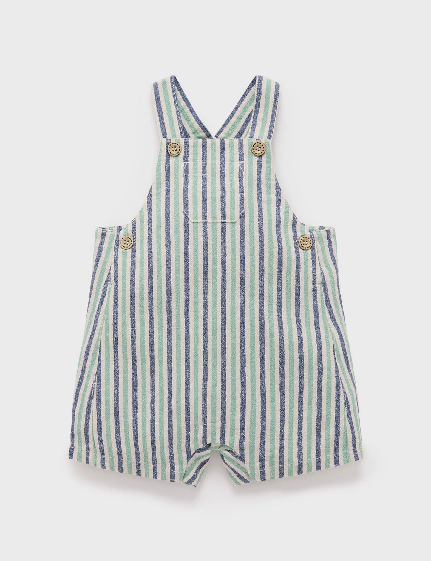 Purebaby - Striped Overalls