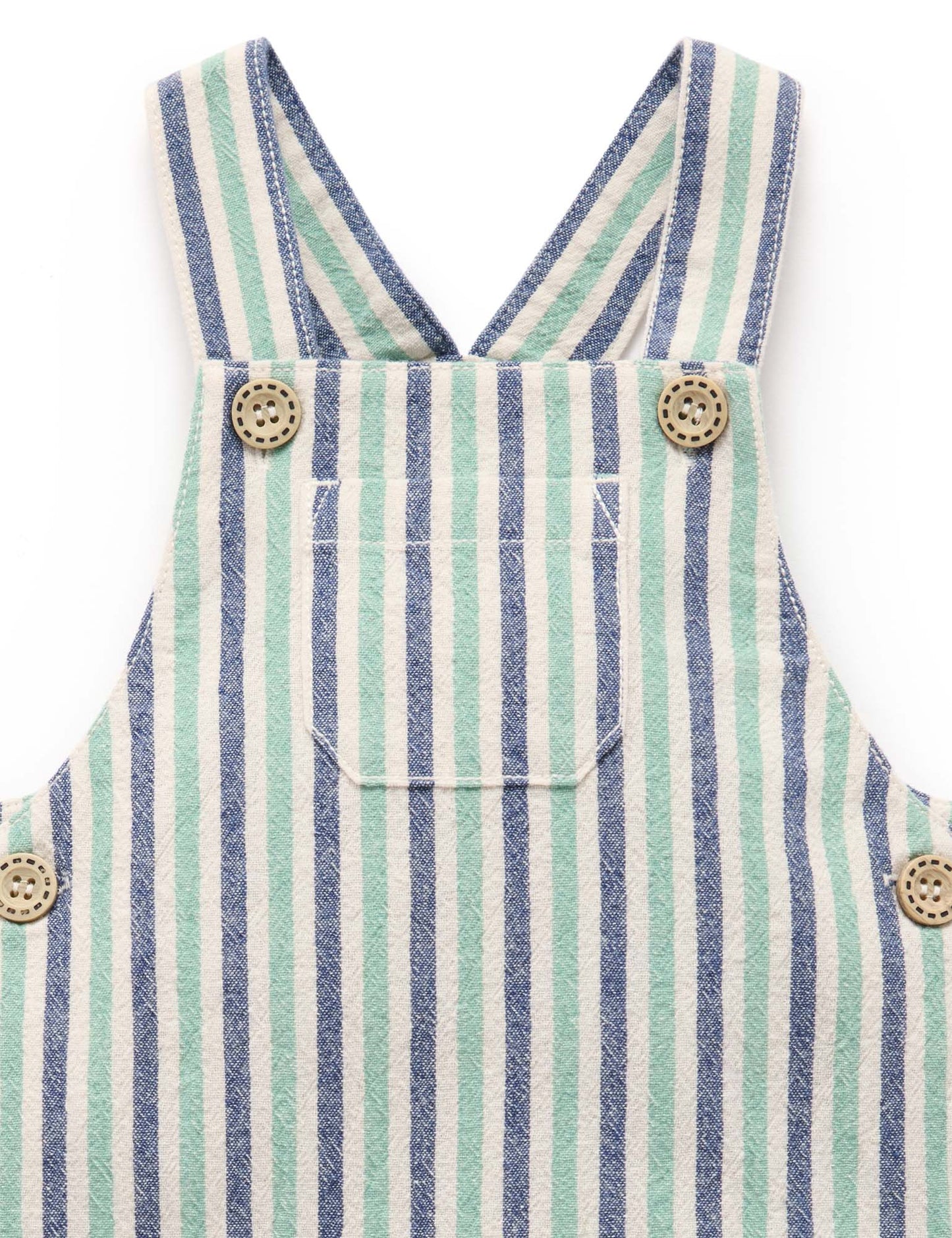 Purebaby - Striped Overalls