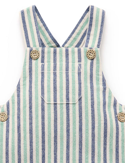 Purebaby - Striped Overalls