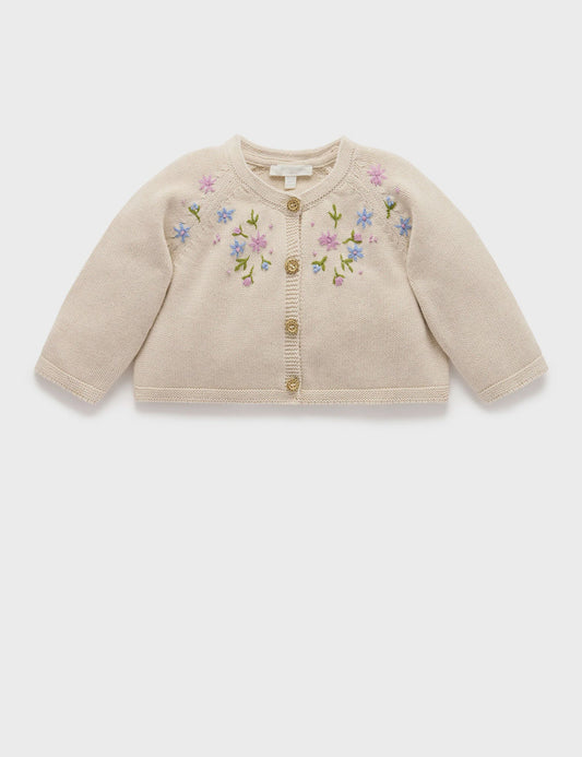 Purebaby - Posie Cardigan Cream