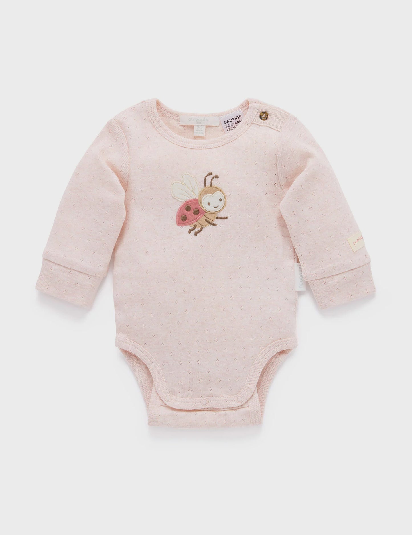 Purebaby - Sweet Pea Ladybird Body Suit