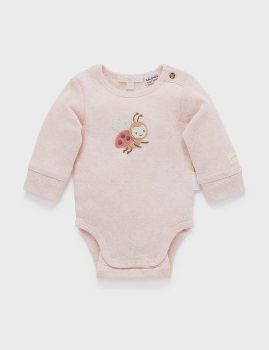 Purebaby - Sweet Pea Ladybird Body Suit