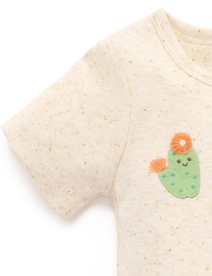 Purebaby - Bodysuit Wheat Neppy