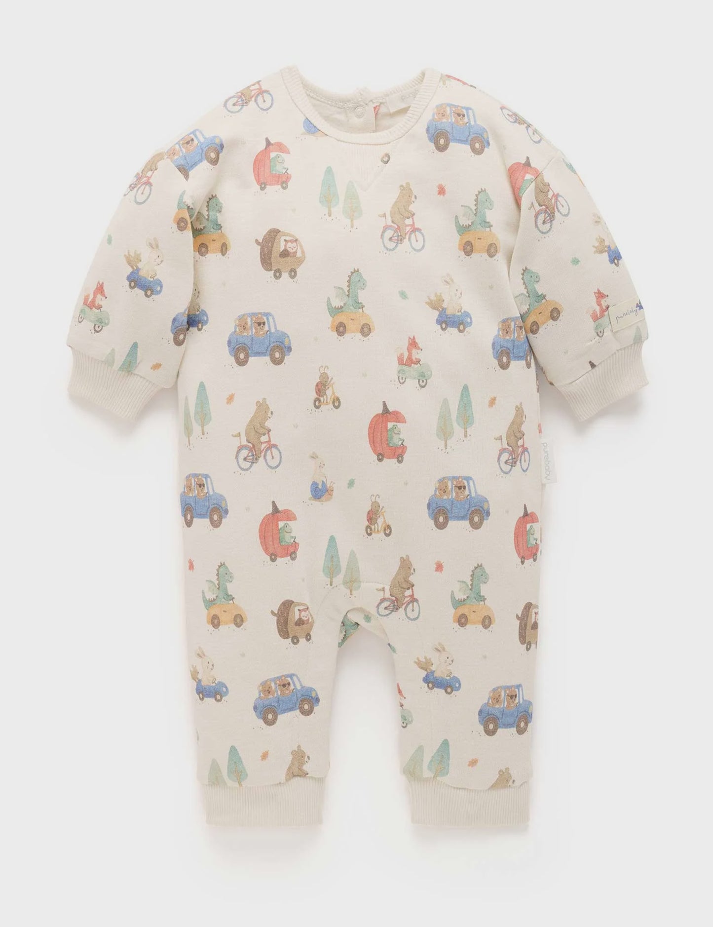 Purebaby - Fleecy Growsuit | Peak Hour