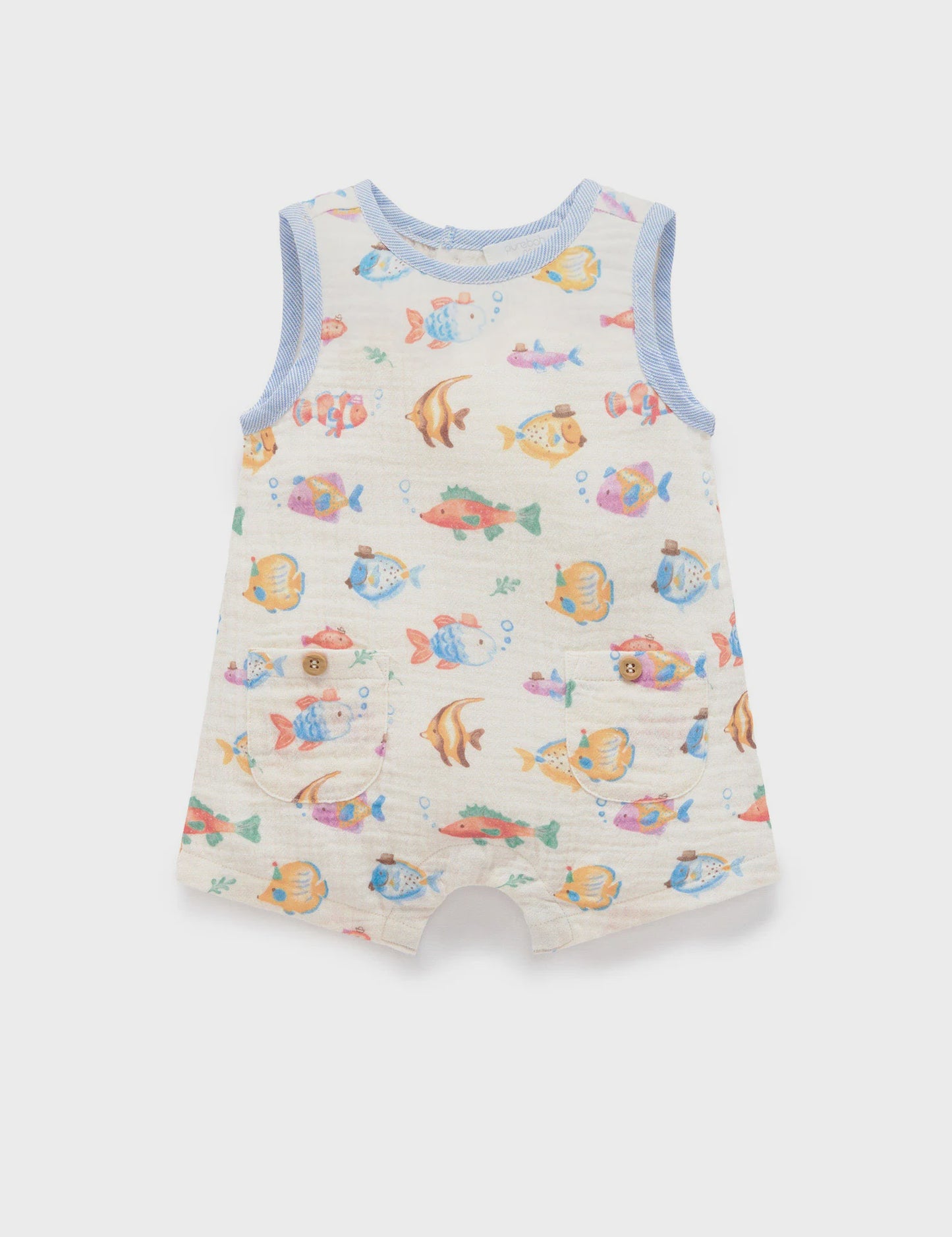 Purebaby - Fancy Fish Romper