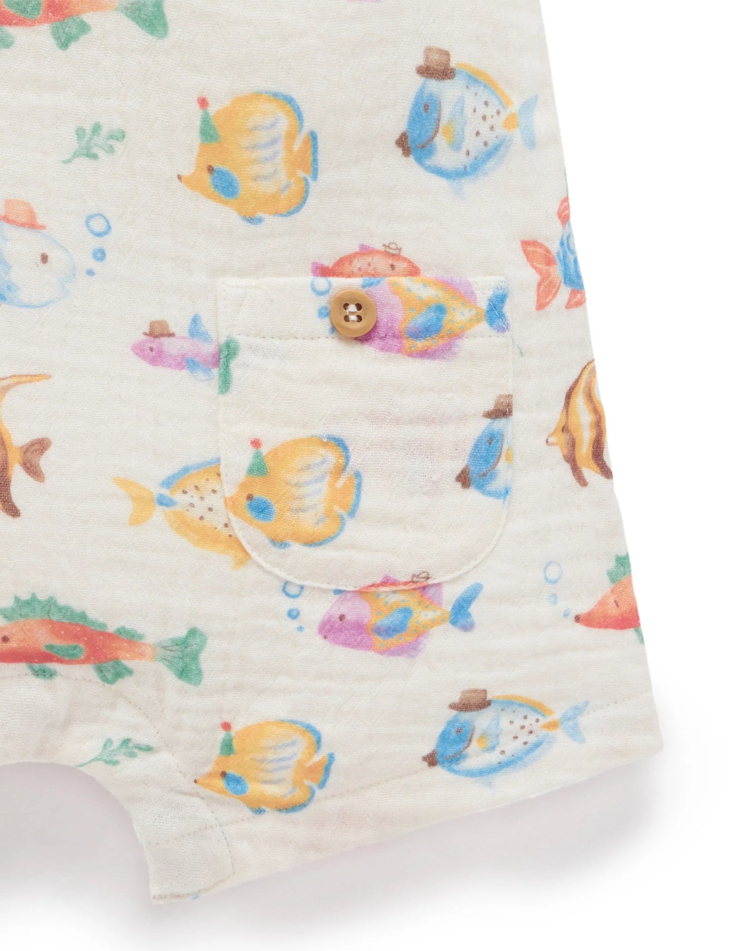 Purebaby - Fancy Fish Romper