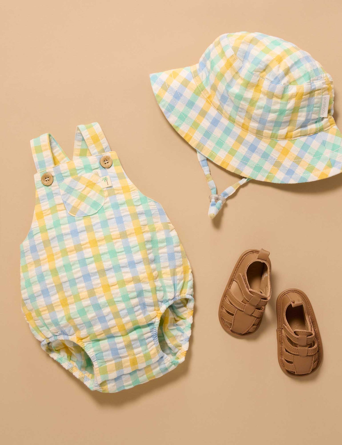 Purebaby - Check Bucket Hat