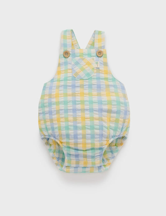 Purebaby - Check Overalls