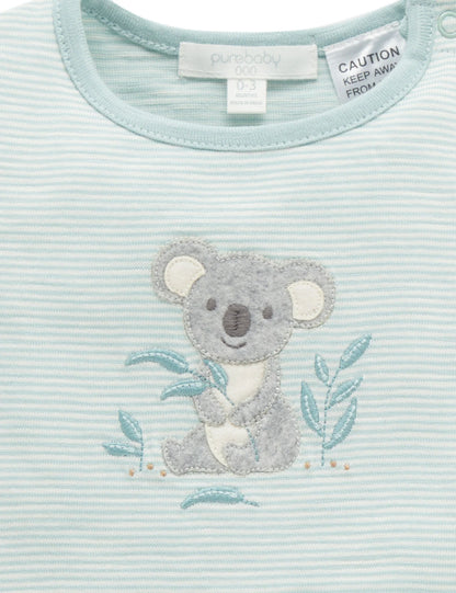Purebaby - Koala Short Growsuit