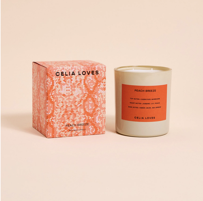 Celia Loves - 80hr Candle | Peach Breeze