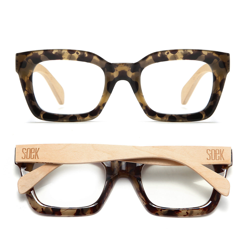 Soek - Zahra Opal Tort Wooden Blue Light Magnifying Reader - The Ivy Room Adelaide