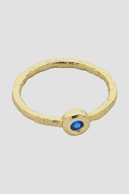 Liberte - Betsy Gold Azure Ring