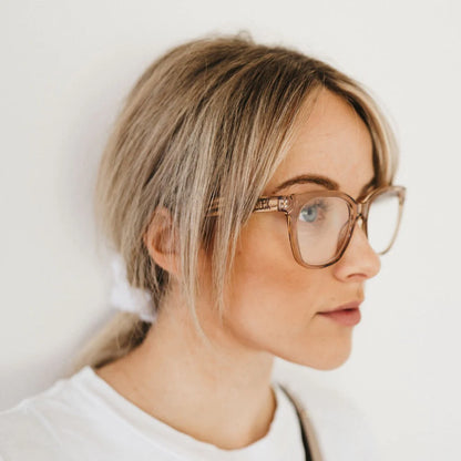 Soek - Lila Grace Champagne Wooden Magnifying Blue Light Reader - The Ivy Room Adelaide