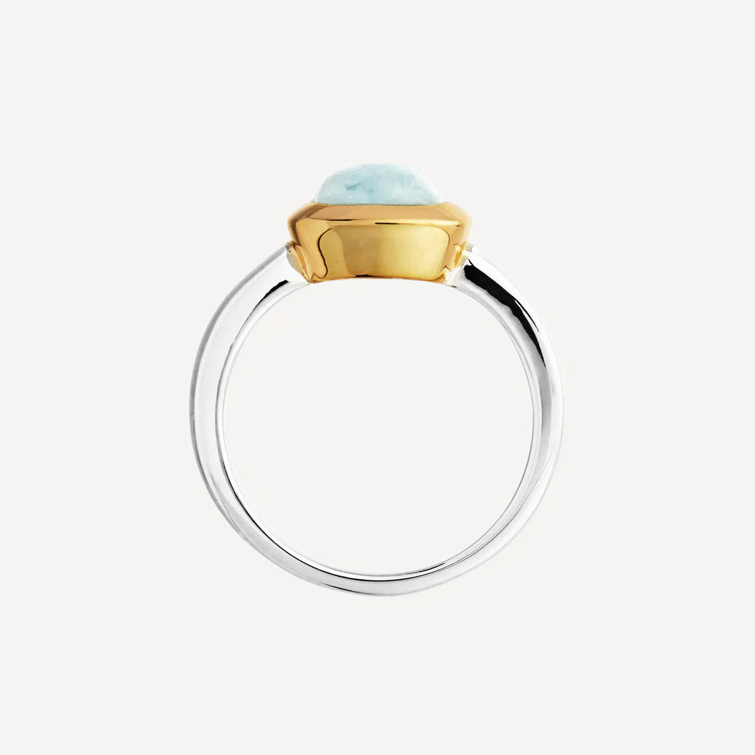 Najo - Two-tone Aquamarine Ring