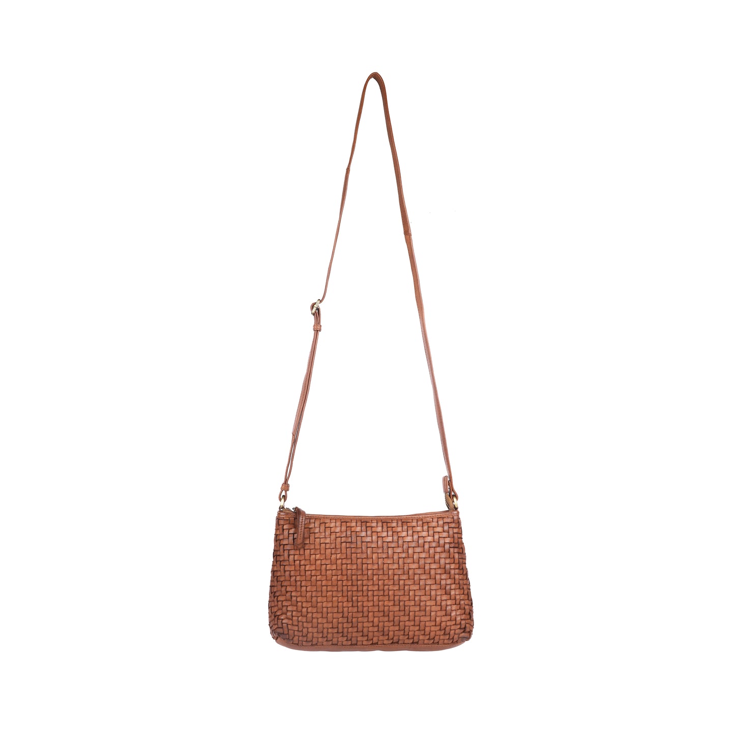 Rugged Hide - Bendigo woven crossbody Bag Oak - The Ivy Room Adelaide