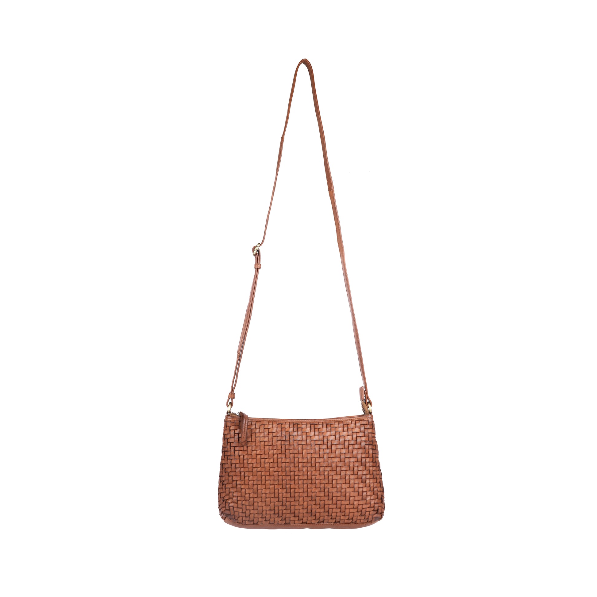 Rugged Hide - Bendigo woven crossbody Bag Oak - The Ivy Room Adelaide