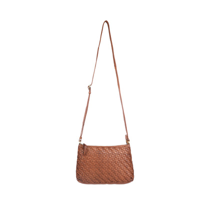 Rugged Hide - Bendigo woven crossbody Bag Oak - The Ivy Room Adelaide