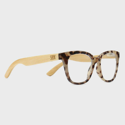 Soek - Lila Grace Ivory Tortoise Wooden Magnifying Blue Light Reader - The Ivy Room Adelaide