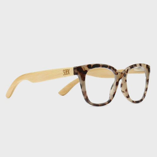 Soek - Lila Grace Ivory Tortoise Wooden Magnifying Blue Light Reader - The Ivy Room Adelaide