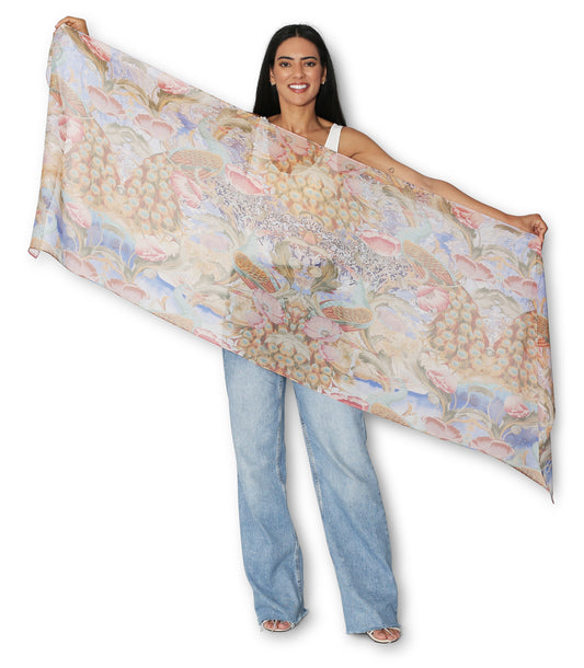 The Artists Label - Viscose Scarf / Renaissance Garden - The Ivy Room Adelaide