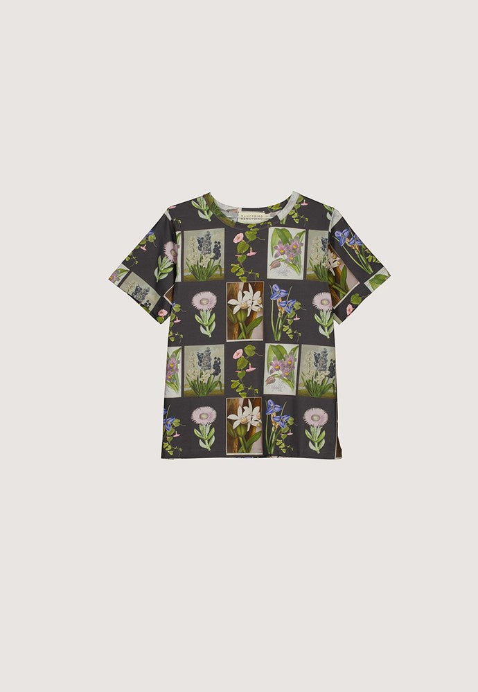 Nancybird - Apollo Tee / Charcoal Archive Floral