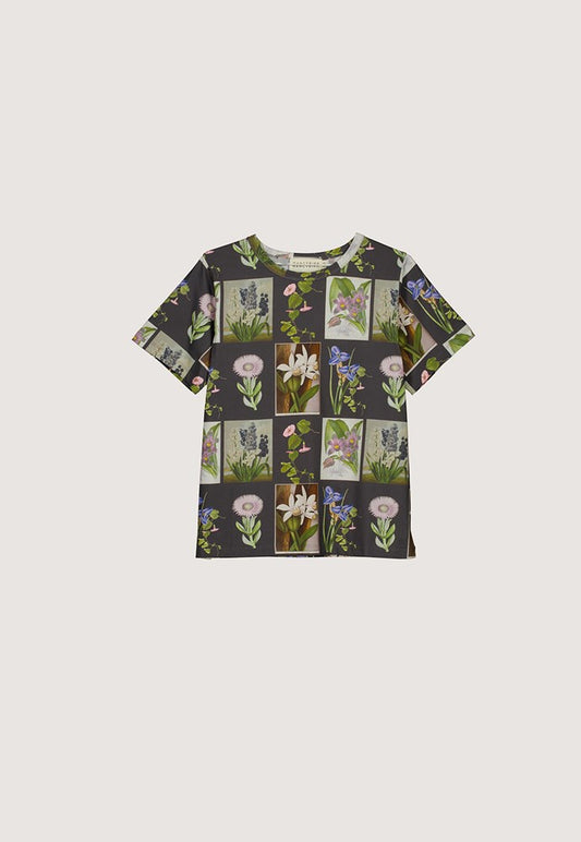 Nancybird - Apollo Tee / Charcoal Archive Floral