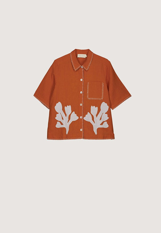 Nancybird - Summer Shirt / Blossom Applique
