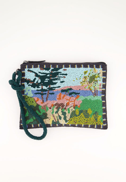 Nancybird - Beaded Line Clutch Pallisades