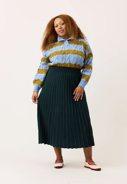 Nancybird - Aine Knit Skirt Foliage - The Ivy Room Adelaide