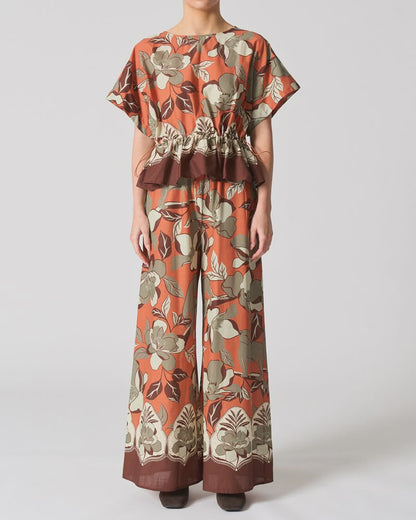 Walnut - Santiago Top | Jaguar Jungle Orange
