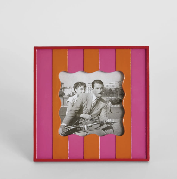 Ciao Bella Photo Frame 4x4 | Fuchsia & Orange