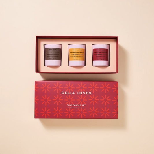 Celia Loves - Trio Candle Set European Holiday